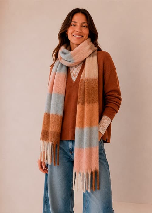 Pashmina Colores Brown