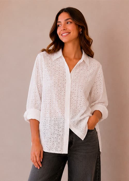 Camisa de Broderie