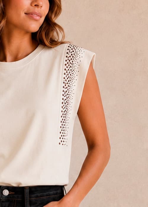 Remera Tachas Chocolate