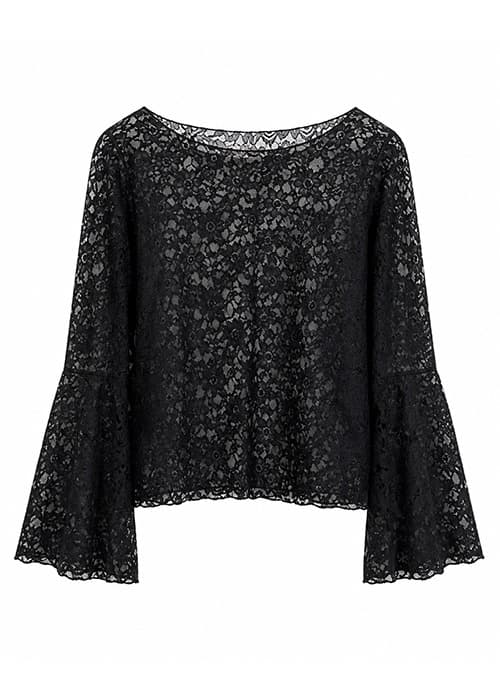 Remera Encaje Campana