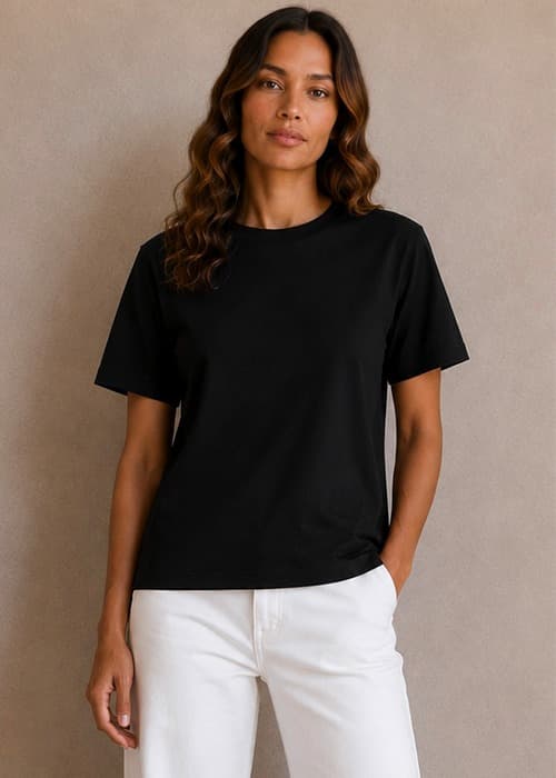 Remera Basic Algodon Lycra Premium