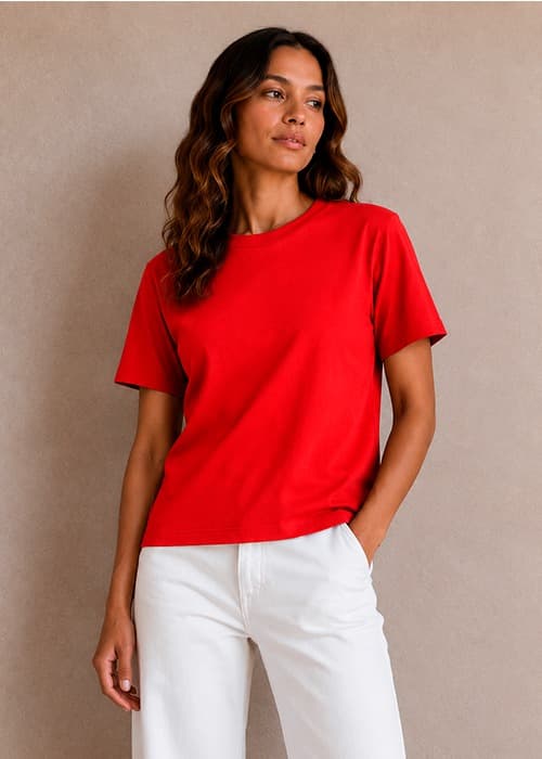 Remera Basic Algodon Lycra Premium
