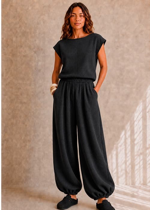 Pantalón Baloon Cloque