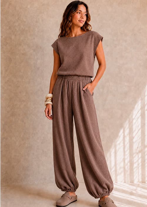 Pantalón Baloon Cloque