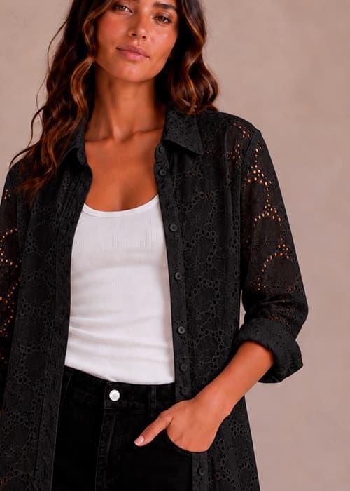 Camisa de Broderie