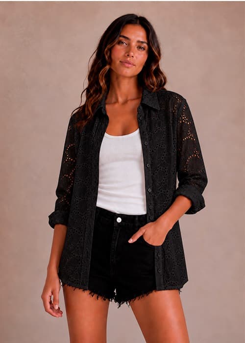 Camisa de Broderie