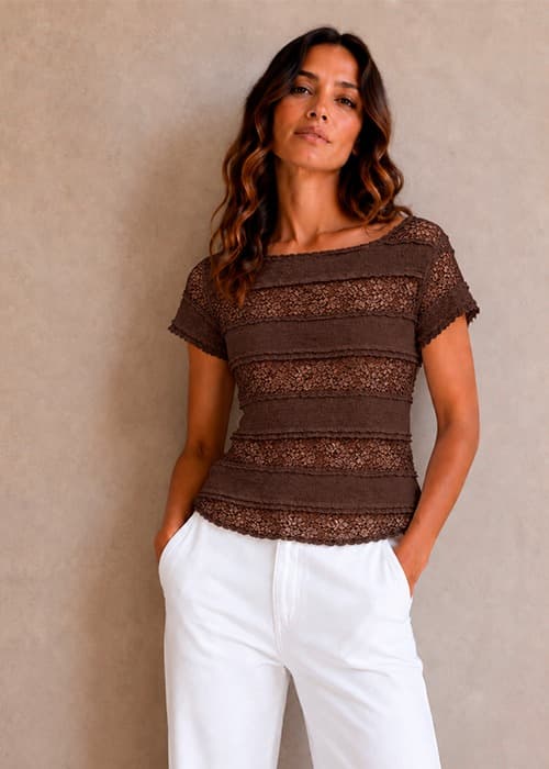 Remera Encaje AMPLIA SPANDEX