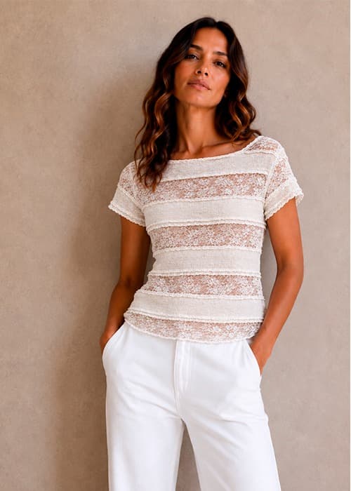 Remera Encaje AMPLIA SPANDEX