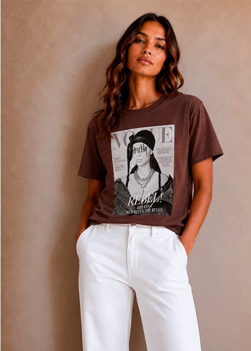 Remera Rihana Chocolate
