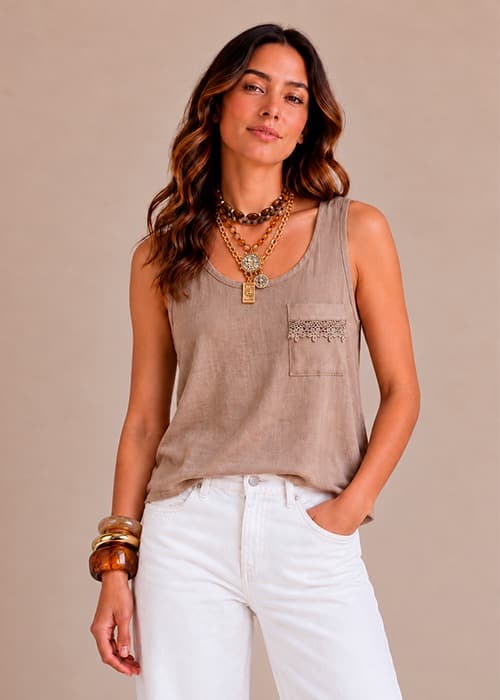 Musculosa Lino Vison