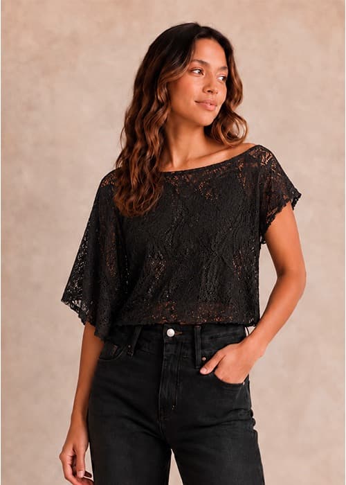 Crop Top Encaje