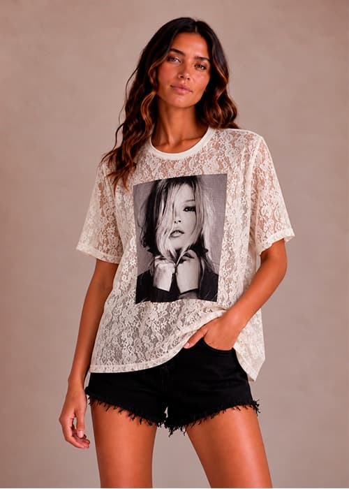 Remeron Encaje con Estampa