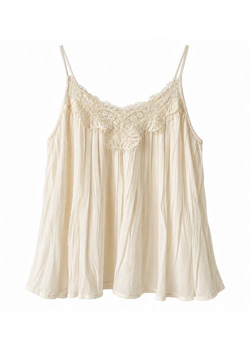 Musculosa de Gasa Plisada