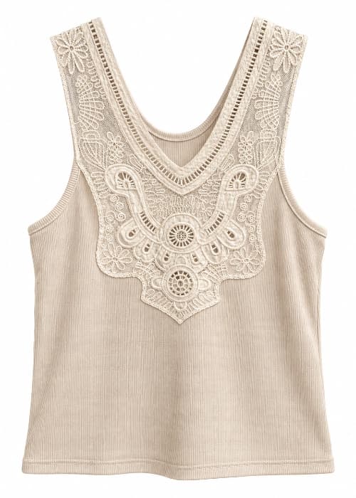 Musculosa con Aplique