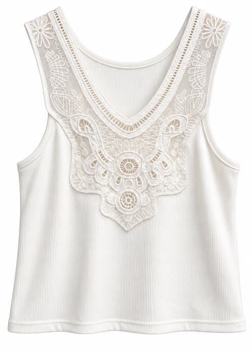 Musculosa con Aplique