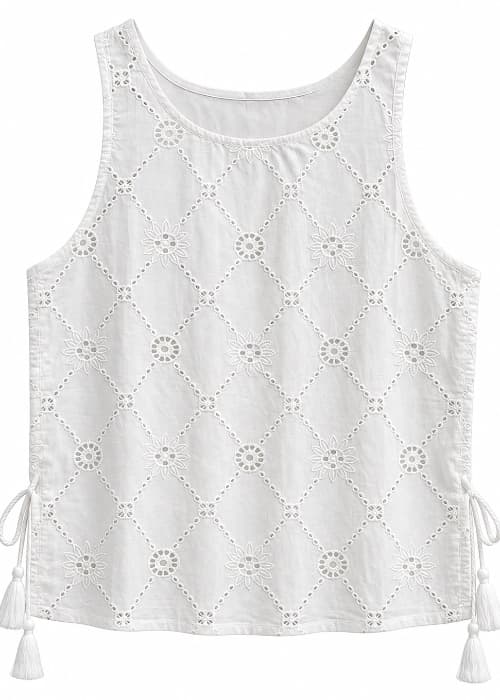 Musculosa Broderie