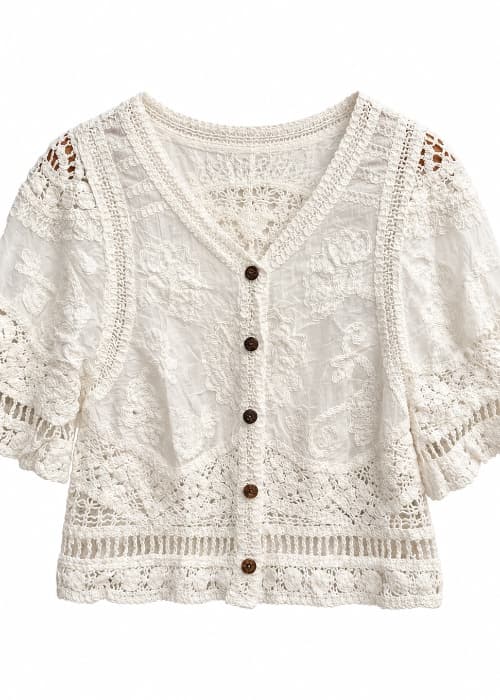 Blusa con crochet