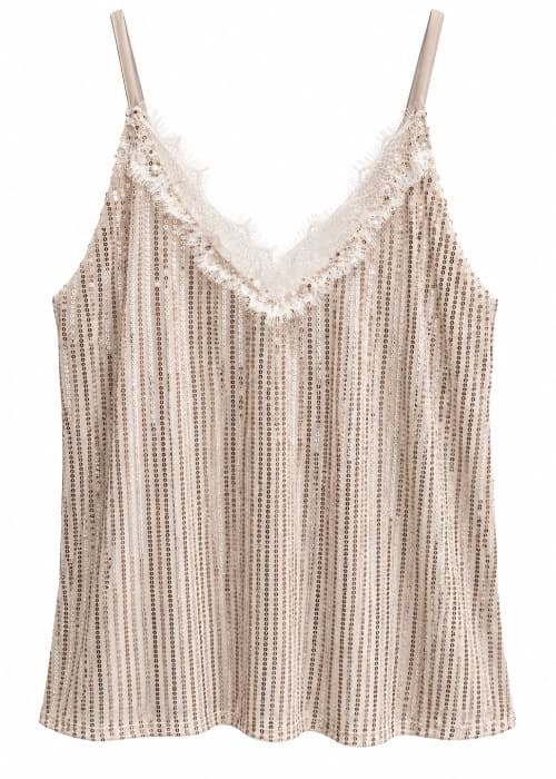 Lencera lentejuelas Champagne