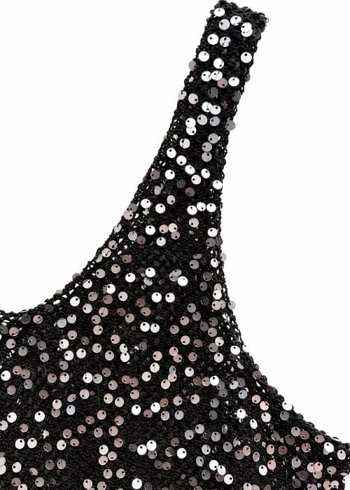 Musculosa Lentejuelas Plata