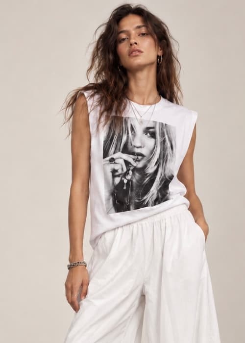 Musculosa Boxy Kate collar
