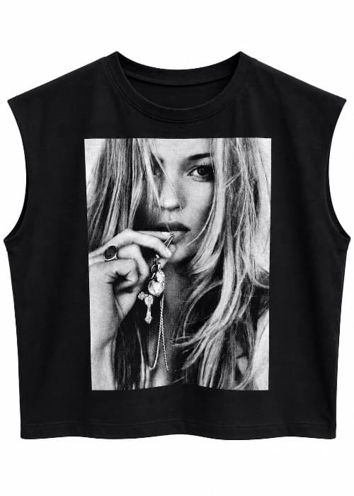 Musculosa Boxy Kate collar
