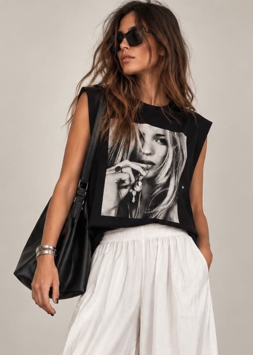 Musculosa Boxy Kate collar