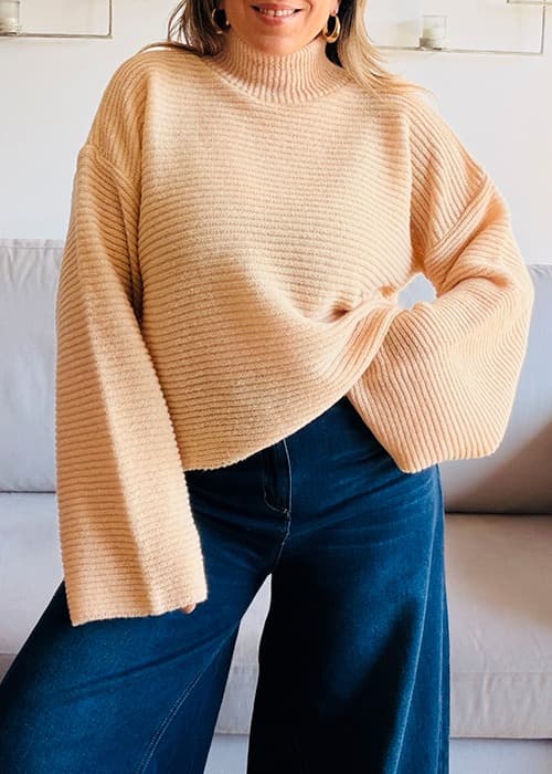 Sweater lana acanalado