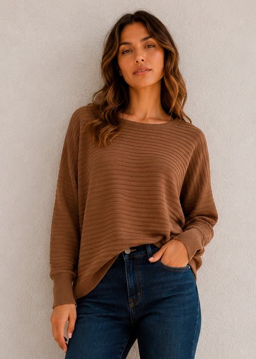 Maxisweater bremer acanalado