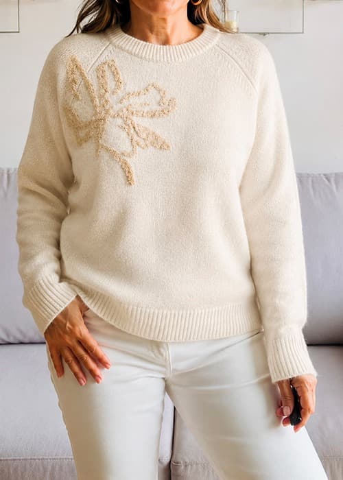 Sweater bordado flor