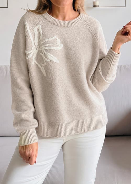 Sweater bordado flor